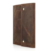 带钢b5笔记本套疯马皮笔位可放ipadpro10 11寸商务办公记事本皮套