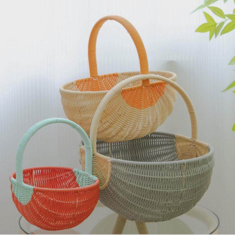 手提篮藤编买菜蓝手工编织购物篮家用收纳篮客厅水果篮户外采摘篮,收纳整理,橱柜收纳筐,淘宝优惠券,粉丝福利购,淘宝优惠卷