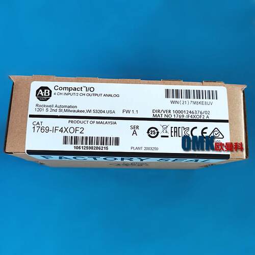 罗克韦尔PLC控制器1769-OF41969-IR6AB可编程CPU网络模块
