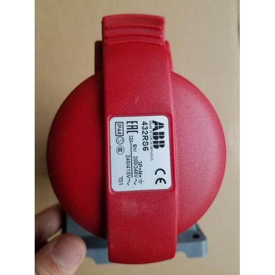 议价议价原装ABB五极墙装工业插座 432RS6 32A 346-415V 防溅型 I