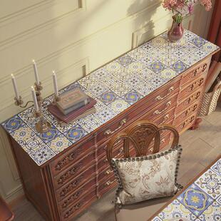 皮革鞋柜垫桌垫轻奢防水防脏台面垫子餐边柜电视柜保护垫茶几桌布