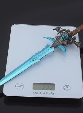 魔兽游戏周边武器模型霜之哀伤附魔版28CM全金属武器模型