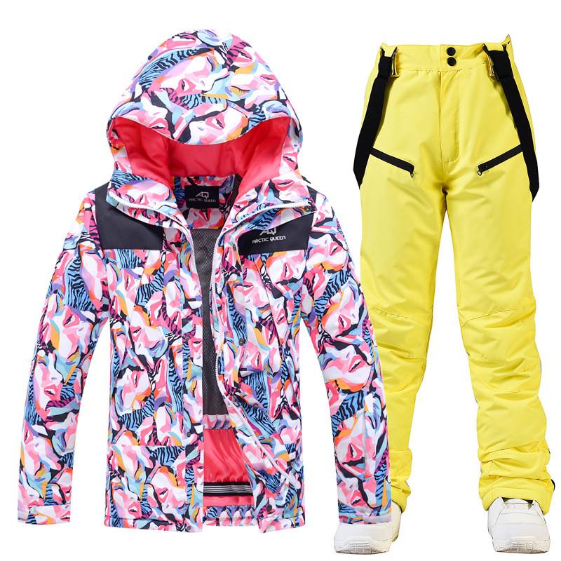 滑雪服套装衣裤冬季户外防风防泼水保暖加厚单板双板滑雪女士新款