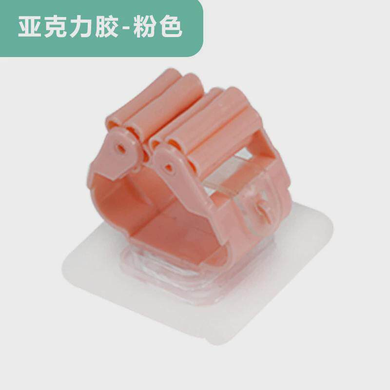 y轻奢简约拖把挂钩壁挂卫生间置物架免打孔夹固定架扫把夹