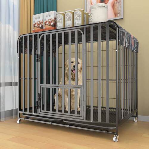 宠物笼大型犬中型犬狗笼金毛拉布拉多带厕所分离用室内外狗笼子