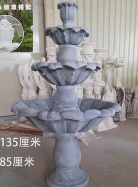 d！欧式酒店喷泉落地循环流水户外水池多层造景花园婚礼道具装饰