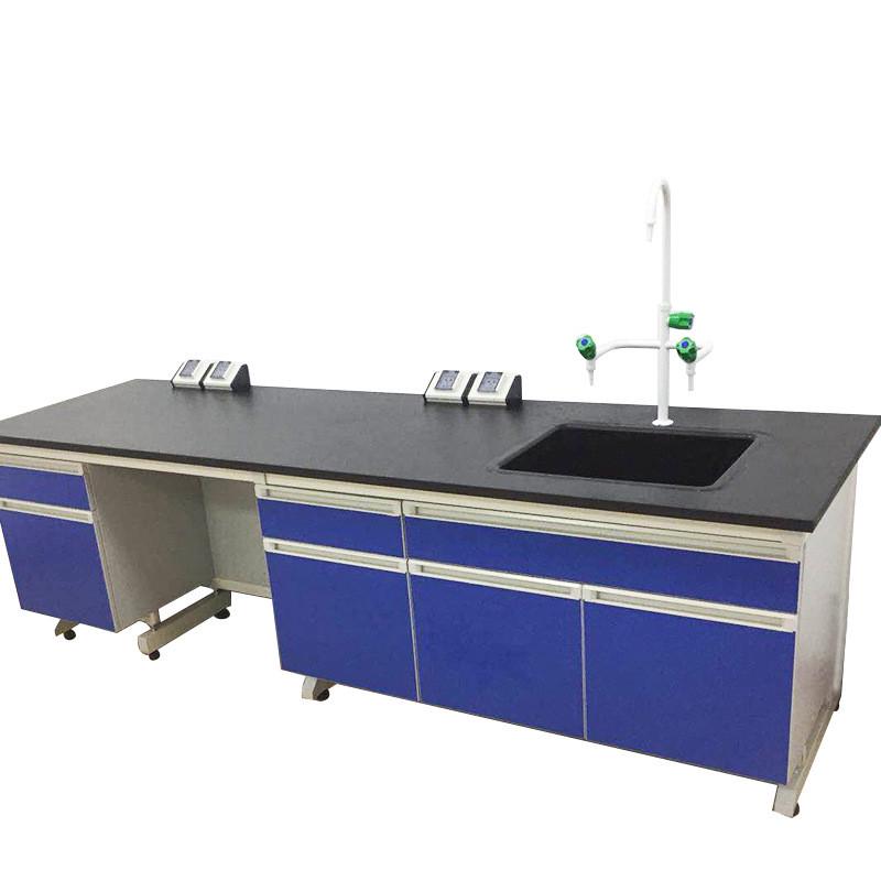 成都实验室操作台钢木实验边台桌工作台学生物理桌试验化验室厂家