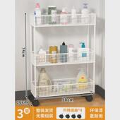 卫生间门后置物架浴室柜边夹缝收纳架厕所缝隙窄缝落地收纳柜架子