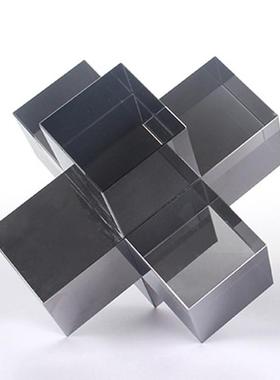 现代轻奢创意水晶十字书镇摆件立体简约磨砂几何家居书房软装饰品