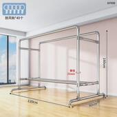 镀锌钢管晾衣架落地家用阳台挂衣户外室外晒被子双杆水管凉衣简易