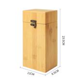 户外餐具收纳盒竹木筷笼野营沥水架筷子勺子木质日式 盒盒厨房用品