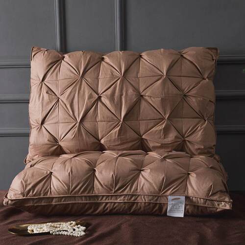 95羽绒白鹅绒枕芯五酒店单人家用枕头好眠扭花立体枕