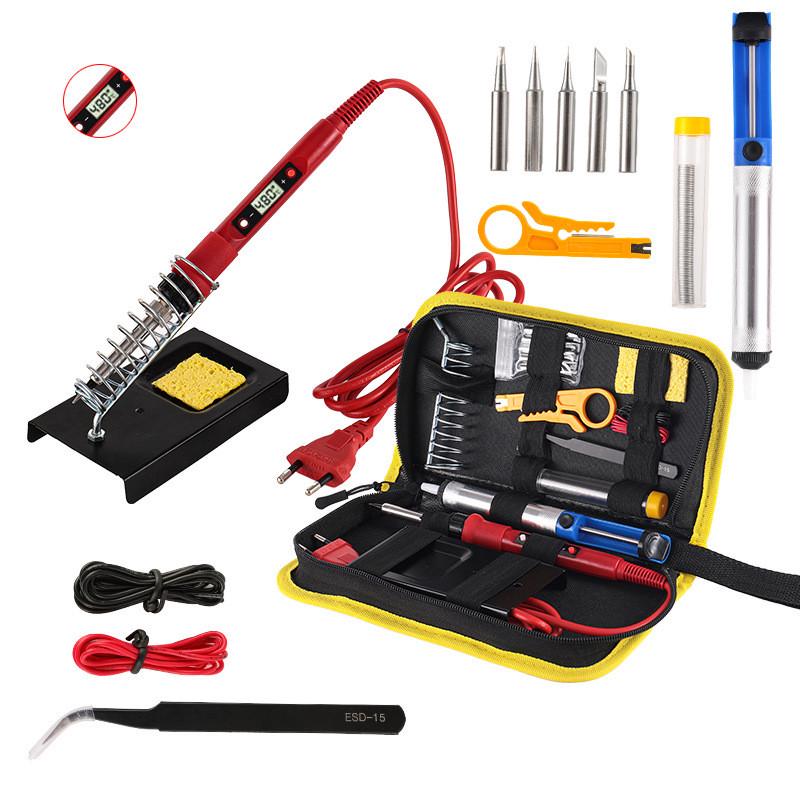 80w烙电烙铁套装可调温恒温焊接电数显笔维修工具烙画笔工具包