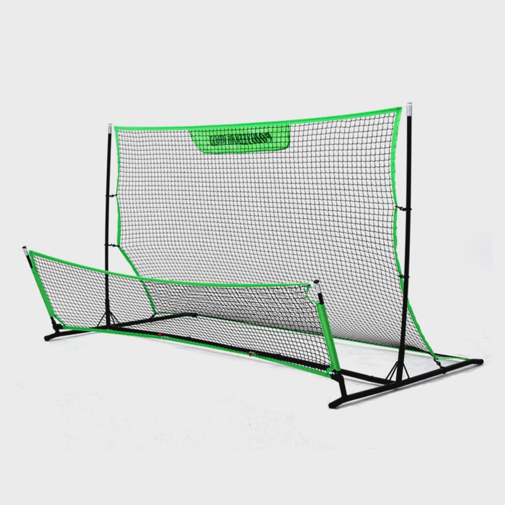 足球射门网高低训练双面回弹网足球反弹训练网便携式足球训练器材