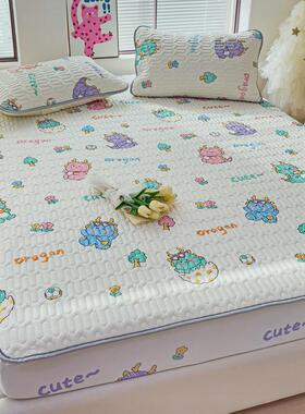 ri0t2023可乳胶凉席床笠款三件套可定制定做135x200冰丝新款水