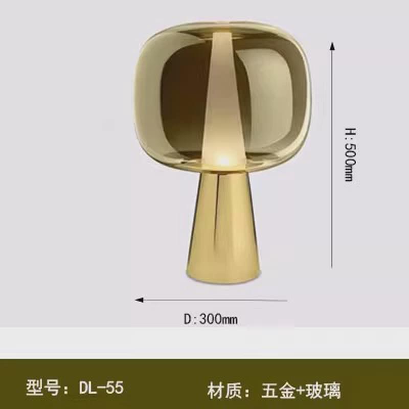 后设计师床头台灯北欧轻奢现代简约样板房客厅卧室玻璃装饰台灯