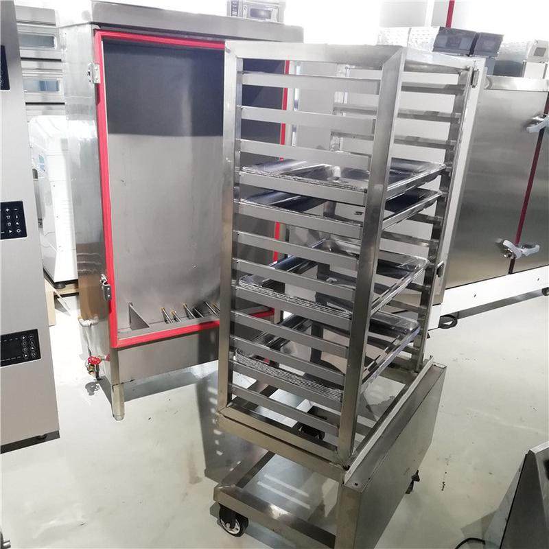 推车式12盘蒸饭柜蒸饭柜24盘移动式蒸饭柜全自动双门厂家直销