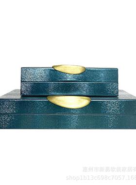 新中式轻奢首饰盒摆件样板房软装卧室衣帽间饰品梳妆台收纳装饰盒