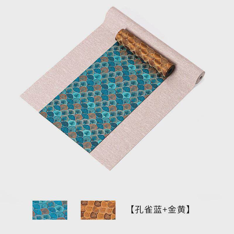 日式锦缎双面茶席仿水棉麻布桌旗禅意布艺干泡茶台垫茶盘桌布配件