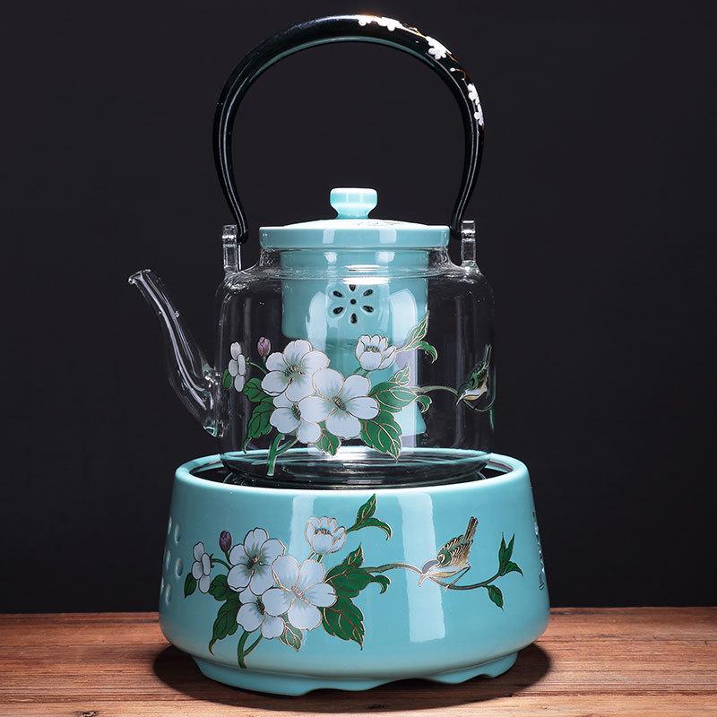 帝儒蒸汽煮茶器玻璃煮茶壶电陶炉家用电热黑茶煮茶炉全自动烧茶壶