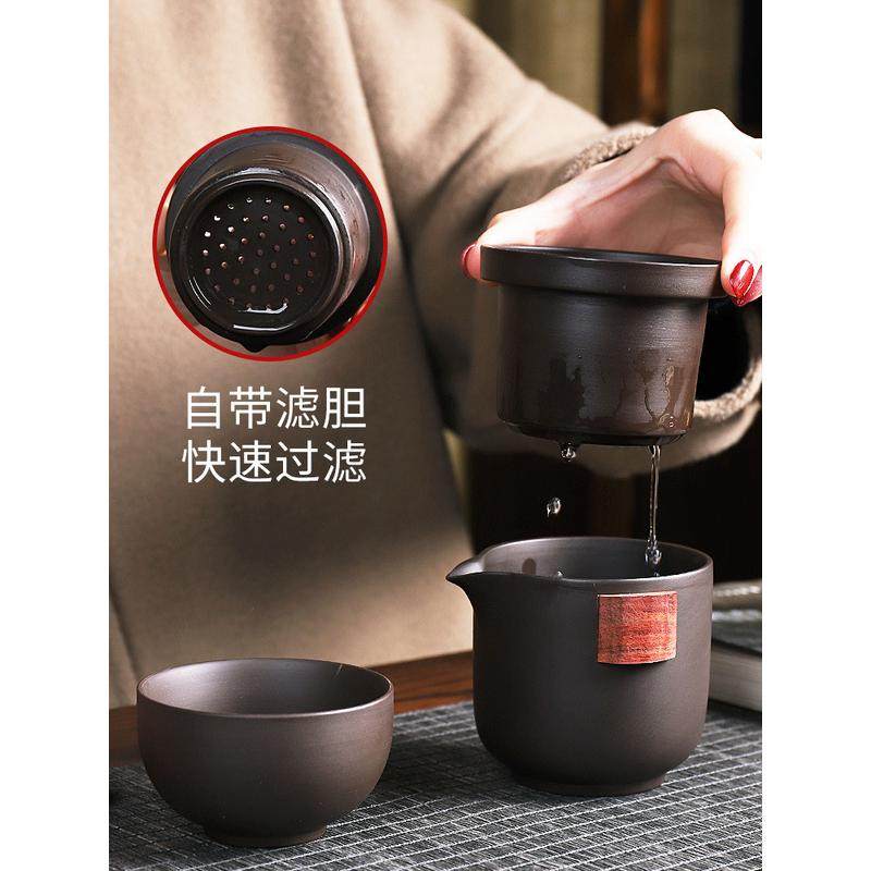 热销hx旅行茶具套装快客杯包一壶二四杯紫砂便携式车载功夫户外游,餐饮具,功夫茶具,淘宝优惠券,粉丝福利购,淘宝优惠卷