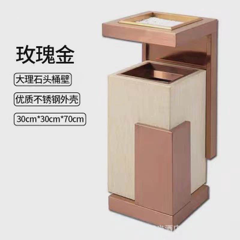 石头工艺桶酒店门口大厅过道物业单位电梯口花盆桶优雅石头垃圾桶