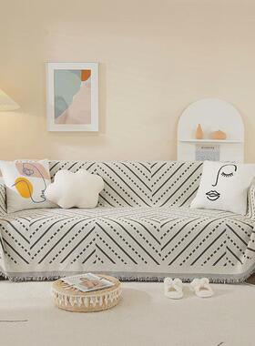 2022ins风防猫抓沙发套罩巾北欧简约沙发盖布四季通用靠背巾盖巾