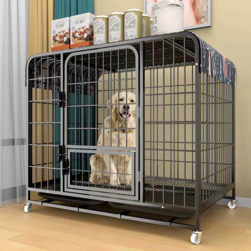 狗笼子大型犬德牧加粗室内狗笼带厕所金毛边牧中型犬拉布拉多