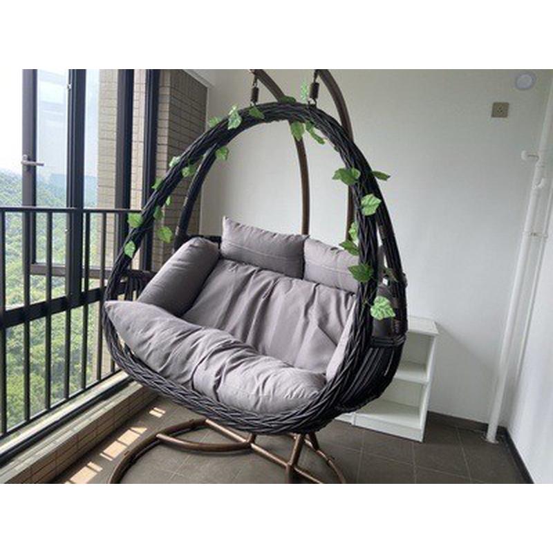 双人吊椅室内吊床吊篮藤椅摇篮椅摇椅阳台秋千懒人椅庭院家用吊兰