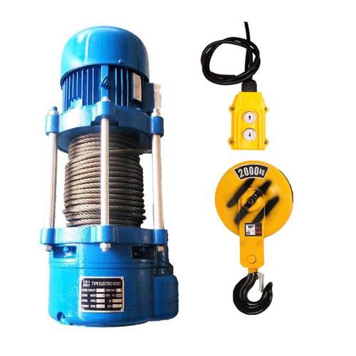 产地货源1t2t30m/60m/100钢丝绳提升机380v提升机钢丝绳电葫芦