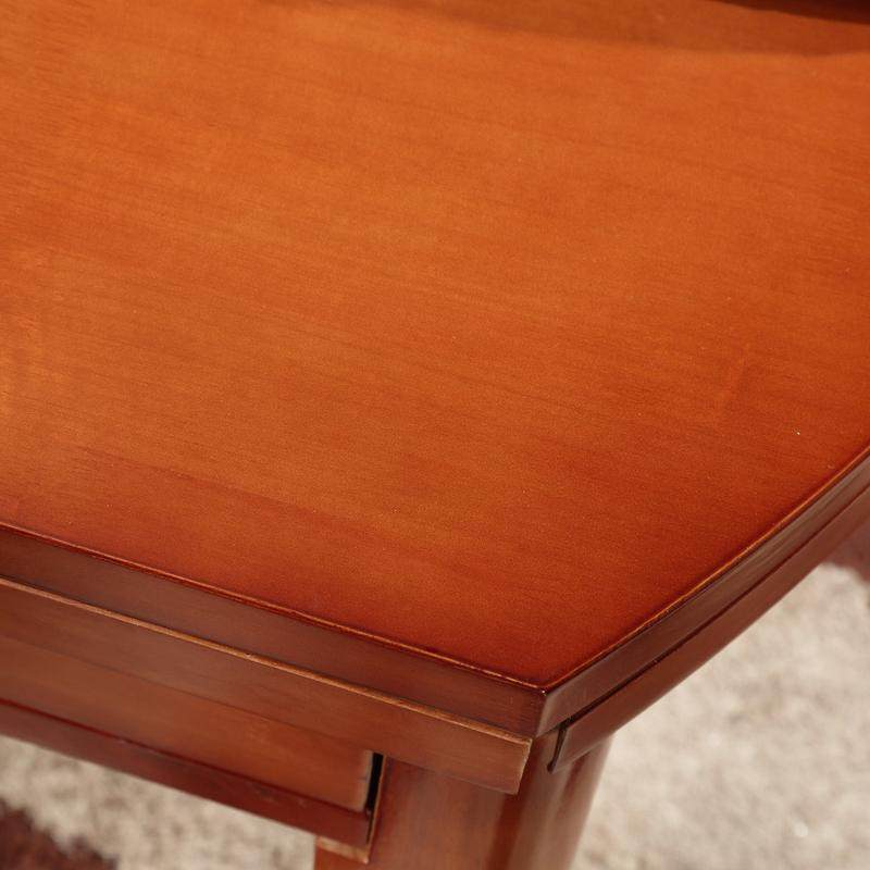 中式实木餐桌椅组合橡胶木一桌六椅家用可伸缩可折叠客厅餐厅饭桌