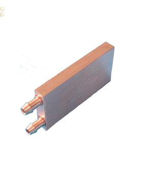 4080铜全tt4080a水冷头紫铜材质热量交换器水液冷板40*80*10mm