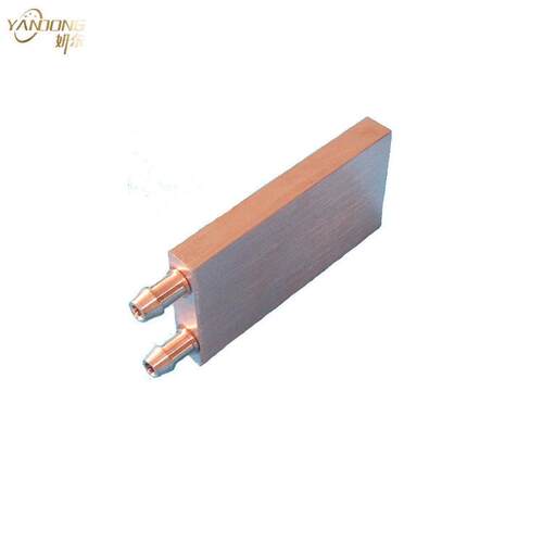 4080铜全tt4080a水冷头紫铜材质热量交换器水液冷板40*80*10mm