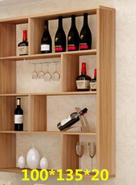 7WLO餐厅酒柜酒店酒架壁挂柜书架置物架壁挂隔板装饰饭店多层