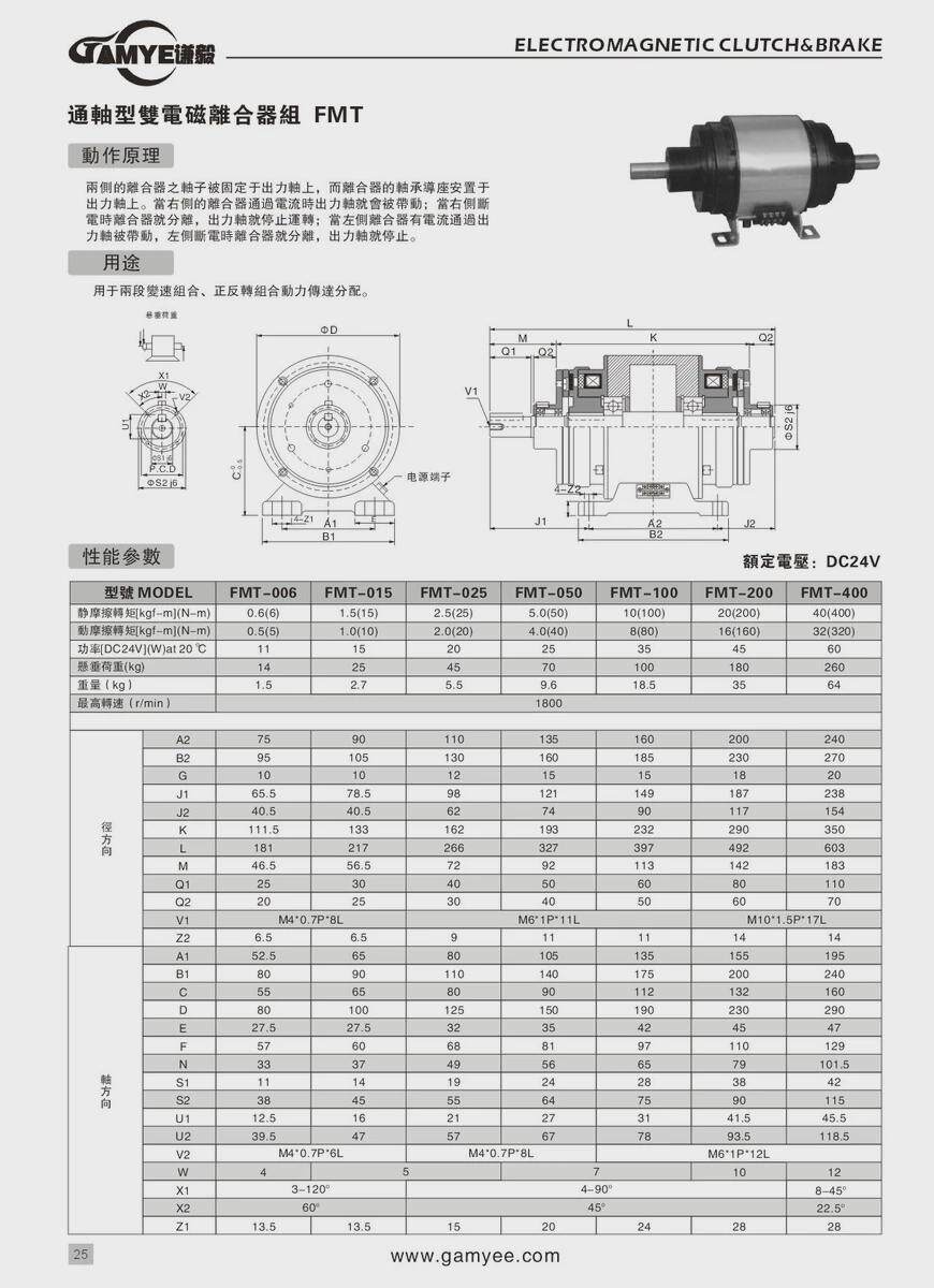 Сцепление 双电磁离合器组离合器通轴式双电磁fmt组厂家供应可加工