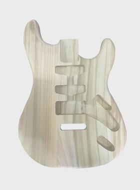 st01-dt电吉他成手工吉他琴身椴木未完琴身吉他琴筒替换部件