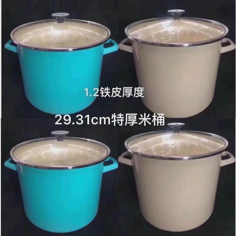 搪瓷饮料茶桶怀旧珐琅桶加厚有盖搪瓷容量带水笼头水桶缸装米茶桶