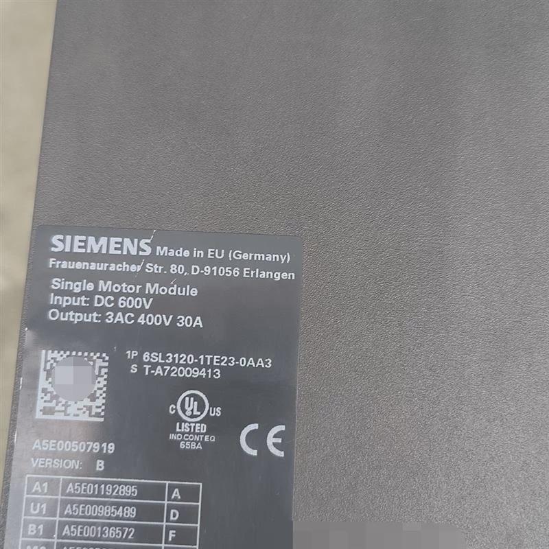 议价[议价]西门子伺服控制器 6SL3120-1TE23-0AA3 30