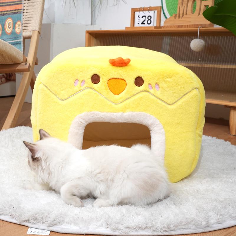 房子宠物用品半封闭猫屋超大自由空间猫猫窝四季通用加绒保暖