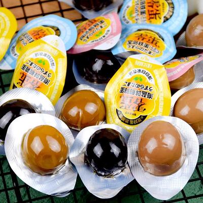 湖湘贡零蛋去壳即食鹌鹑卤蛋铁蛋盐焗鸟蛋宿舍休闲解馋小吃零食品