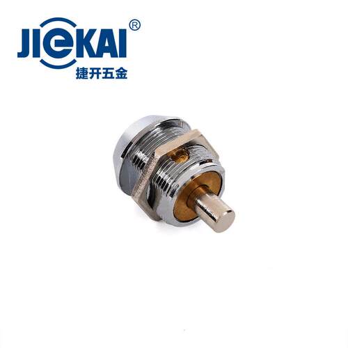 批发jk525转全铜舌锁开孔19mm网络机箱锁弹簧凸轮锁全铜按压锁