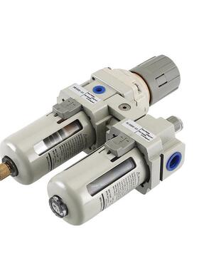 油水过滤分离器精品白色AC二联件SMC型气源处理器气动元件过滤器