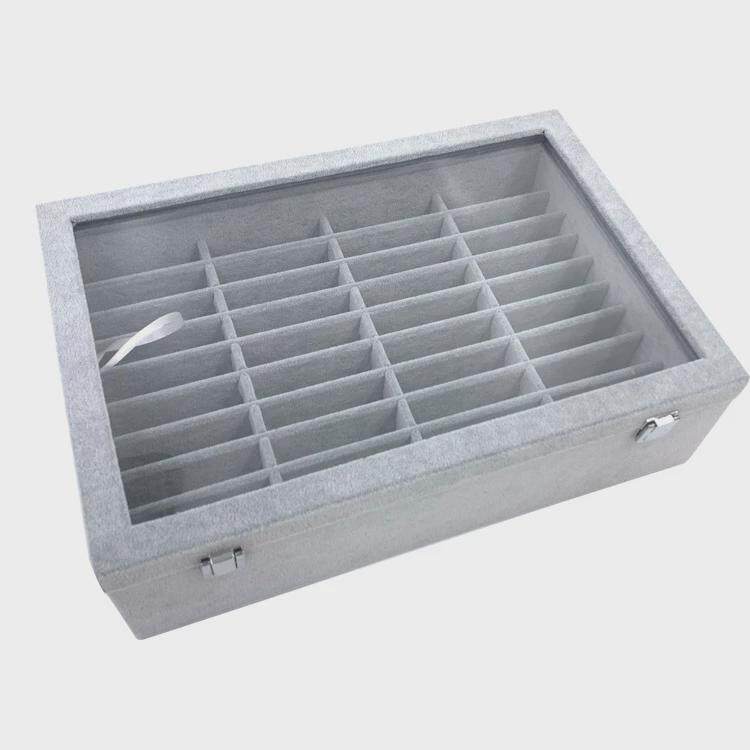 40位手镯收纳盒珠宝箱玉器翡翠手镯盒玉镯子展示收纳盒首饰展示