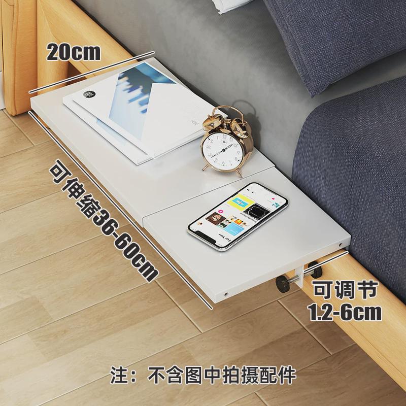 床头置物架免打孔宿舍床上悬空置物板台缝隙架子柜床边架隔板层板图片