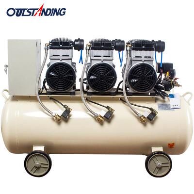 奥突斯空压机3x1100w-100l无油静音木工铜线电机喷漆气泵压缩机