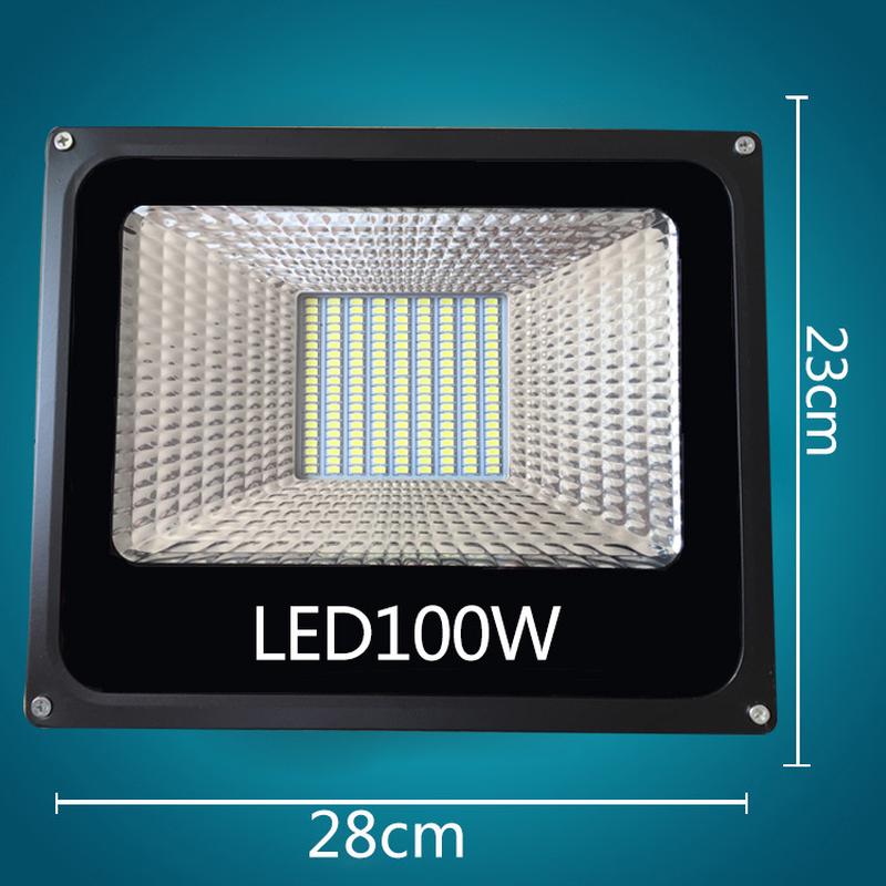 暖光彩色黄光LED投光灯超亮灯防水投光灯400w600w射灯室外广告灯