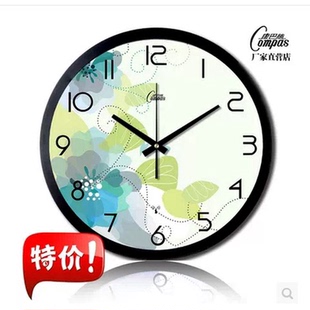 艺术金属钟家用钟饰挂表轻奢 康巴丝挂钟客厅卧室静音钟表创意个性