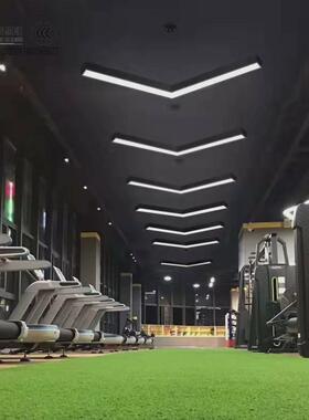 热销创意ledV字箭头造型灯异形灯吊线灯办公灯办公室健身房走廊指