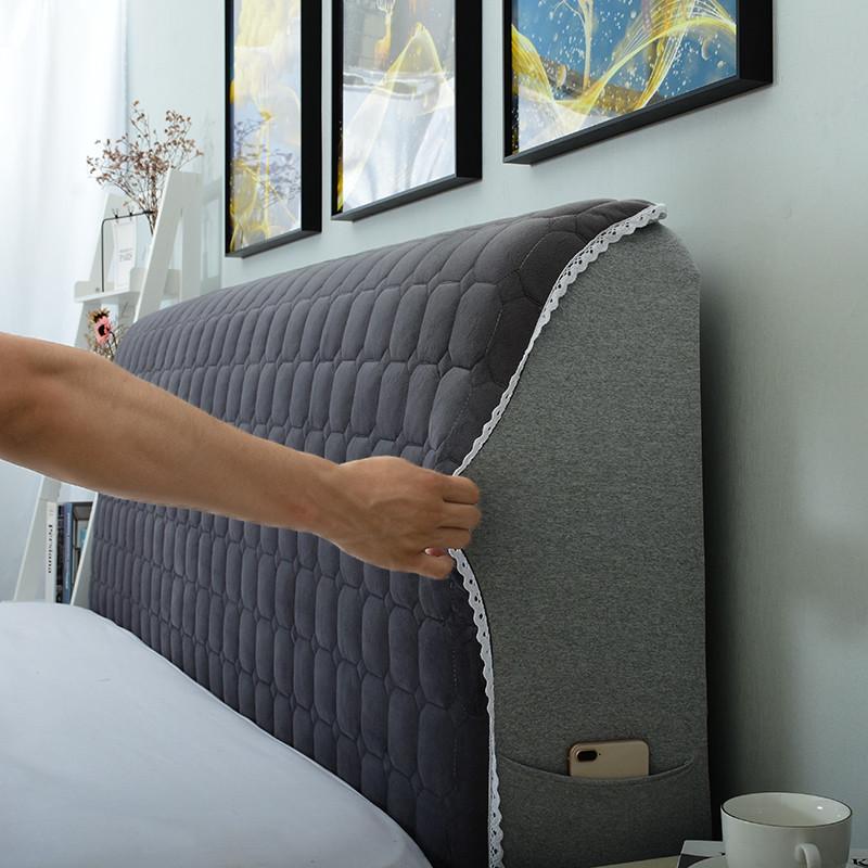 ce2q加厚床头罩2023新款保护套欧式全包弧形软包床头套床头靠