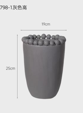 现代简约创意陶瓷花瓶摆件客厅干花插花假花餐桌家居桌面饰品软装